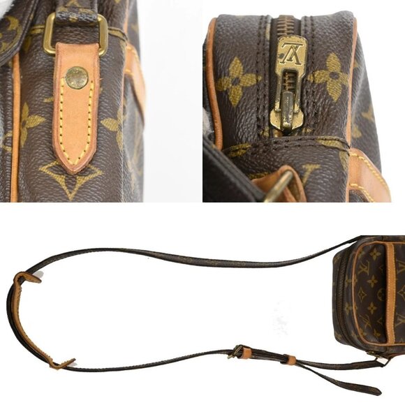 LOUIS VUITTON Danube Shoulder Bag Monogram Leather Brown France M45266 31KB528 - Picture 8 of 15